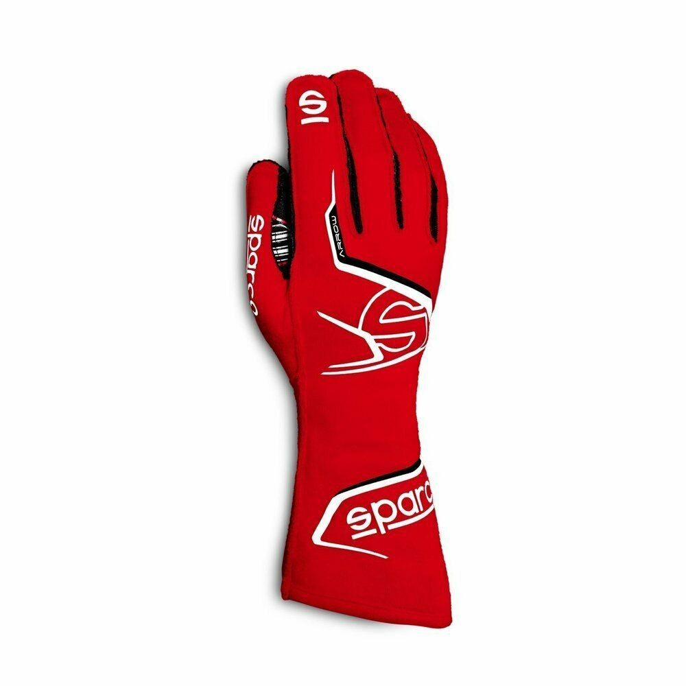 Karting Kart Auto Racing Gloves Sparco Arrow K Red - Size 8