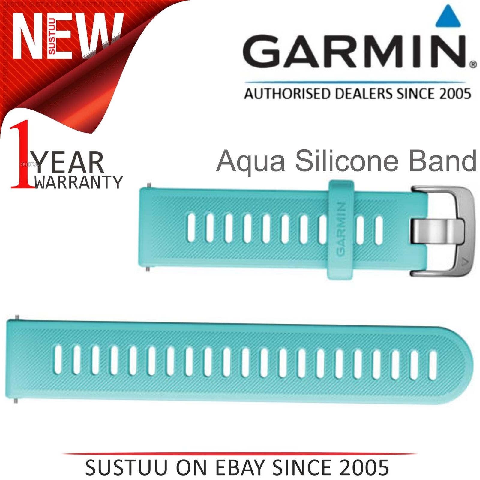 Garmin Quick Release 20mm Wrist Watch Strap Band│for Approach S12/s40/s42│aqua