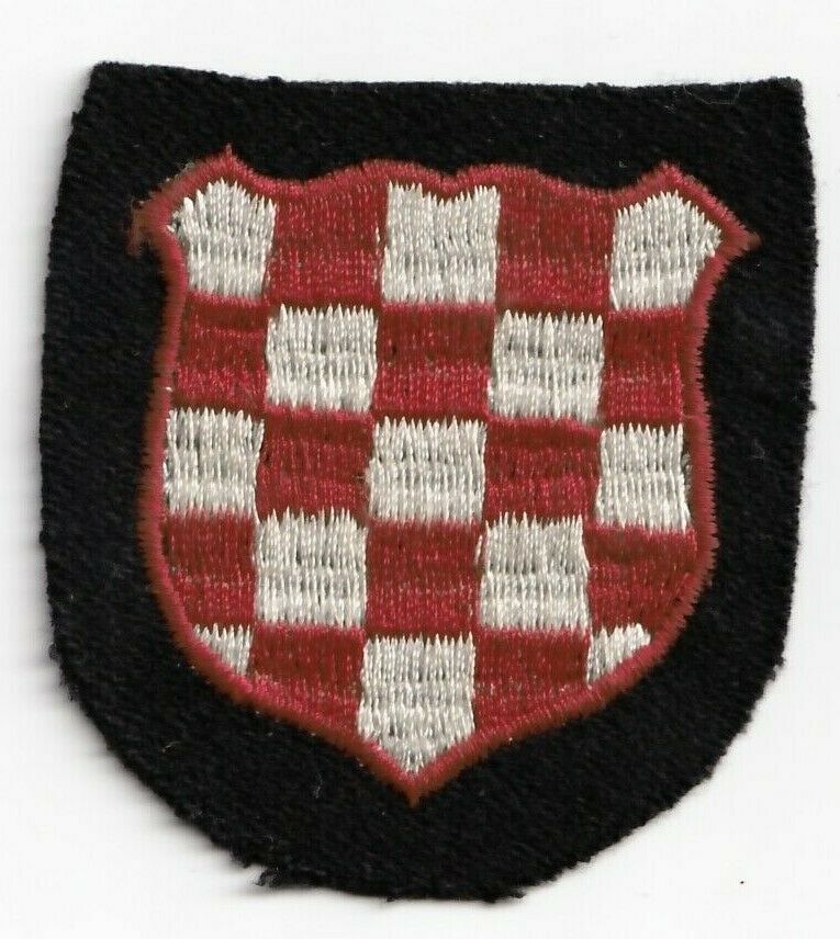 German Wwii Waffen Elite Croation Foreign Volunteer Sleeve Shield