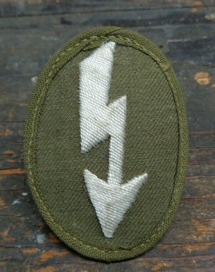Rare Wwii Vintage German Army Afrika Korps Dak Infantry Signal Blitz Patch