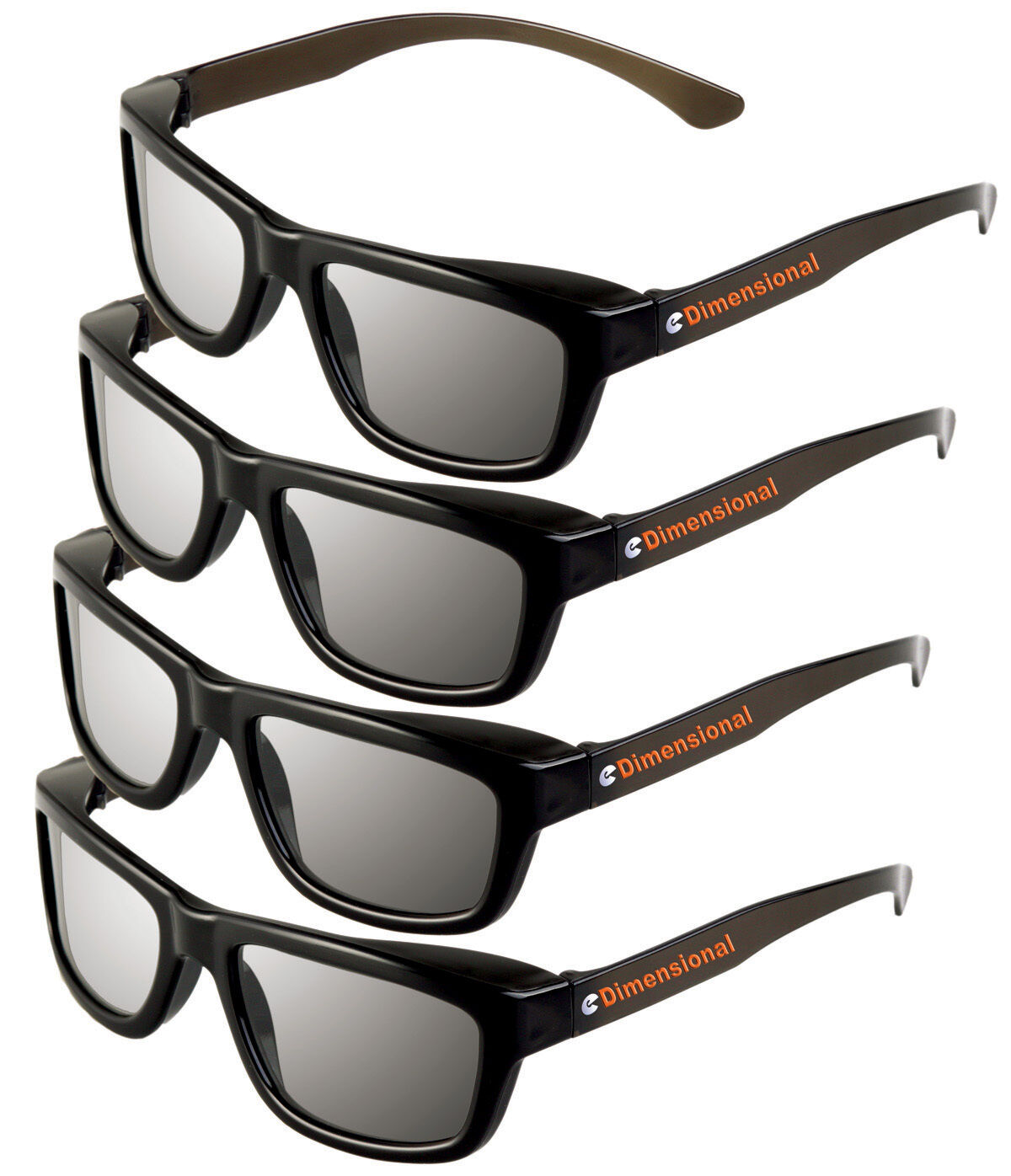 Ed 4 Pack Cinema 3d Glasses For Lg 3d Tvs Edimensional Adult Passive Refurbished