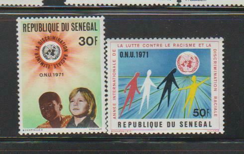 Senegal Stamps 1971 Int'l Racial Equality Year Mnh - Misc21.370