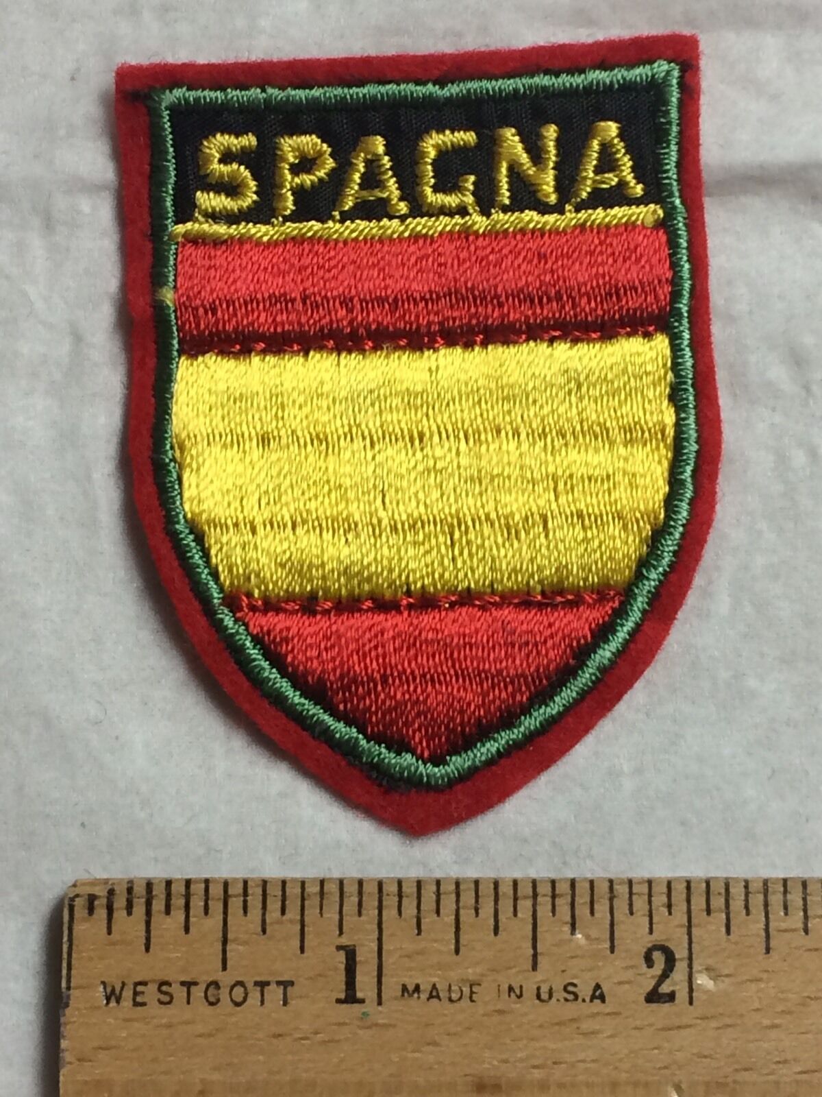 Spagna Spain Espana Flag Colors Woven Patch Badge