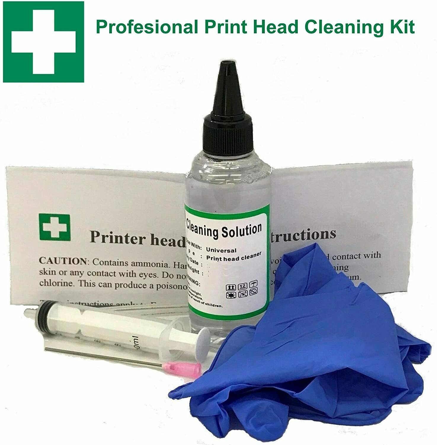 Professional Epson Printer Cleaning Kit Unblock Print Head Nozzles Cleaner Flush