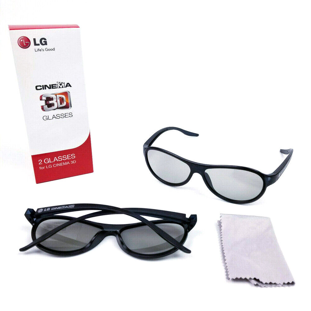 2 Bundle New Original Ag-f310 Cinema 3d Glasses For Lg Lcd Tv 55ef9500 65eg9600