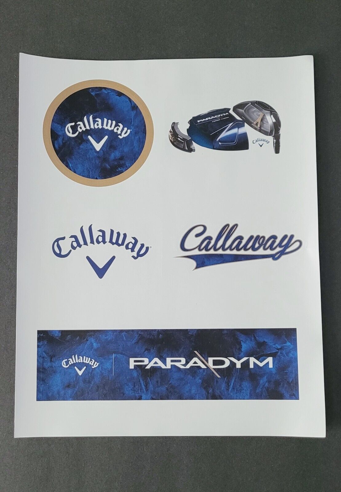 Callaway Paradym 5 Stickers Decal.