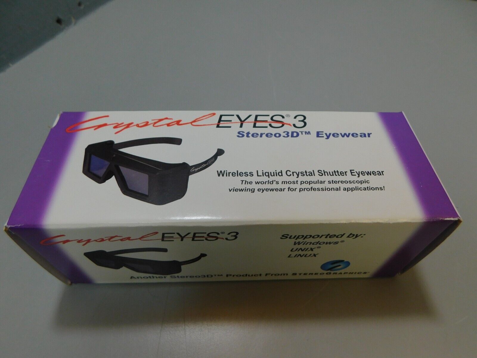 New Crystaleyes 3d Ce3 Glasses Crystal Eyes 3 Stereographics Sgi New