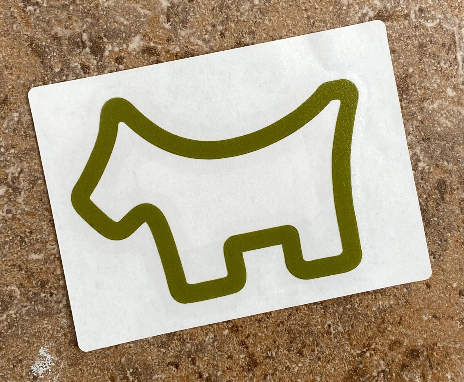 Scotty Cameron New Gallery 4” Scotty Dog Cookie Cutter Sticker * 🪖 Army Green”