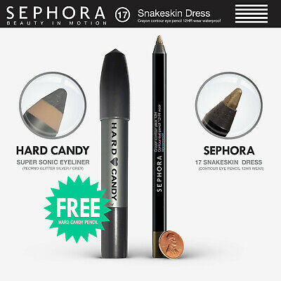 Sephora Crayon Contour Pencil 12hr Wear Eyeliner Waterproof + Free Hard Candy