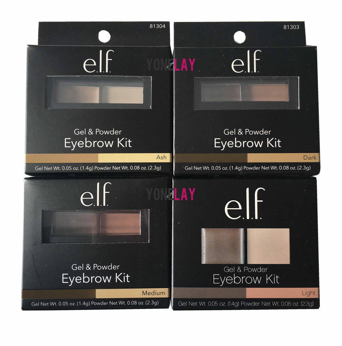 E.l.f. Studio Eyebrow Kit Wax Gel Powder Liner Elf Eye Brow Makeup Brush Mirror