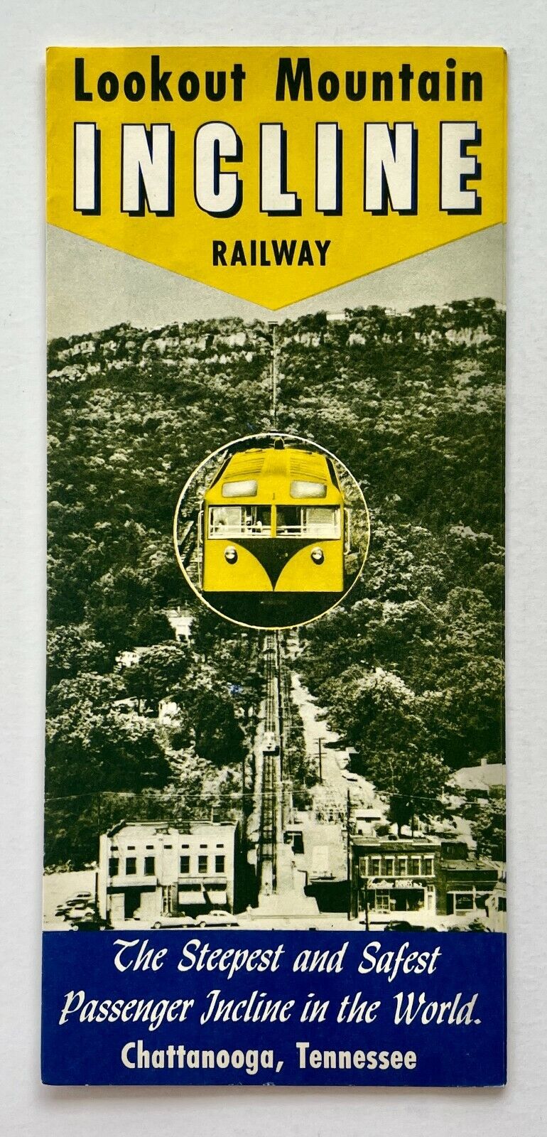 1950s Lookout Mountain Incline Railway Chattanooga Tn Vintage Travel Brochure