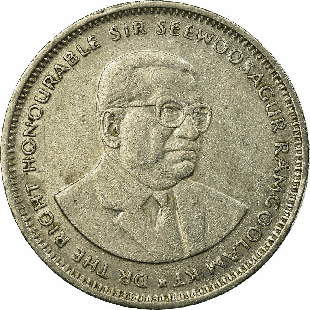 [#693287] Coin, Mauritius, Rupee, 1993, Ef(40-45), Copper-nickel, Km:55