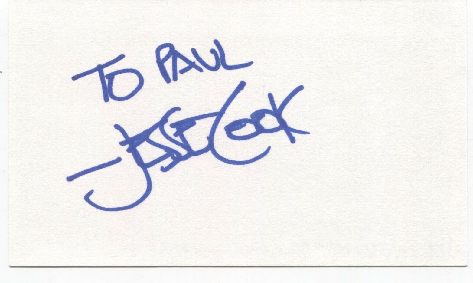 Jesse Cook Signed 3x5 Index Card Autographed Signature Musician Singer