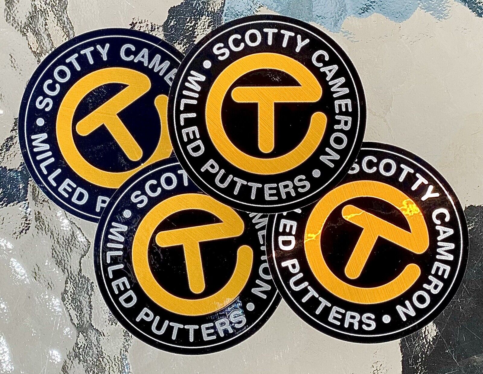 Scotty Cameron 🔥gallery 3” Circle T •ftuo • Myler Sticker *school Bus Yellow/bk