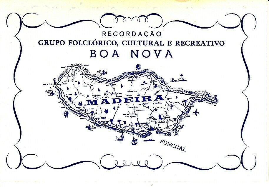 Grupo Folclorico Madeira Portugal Funchal Small Vintage Brochure