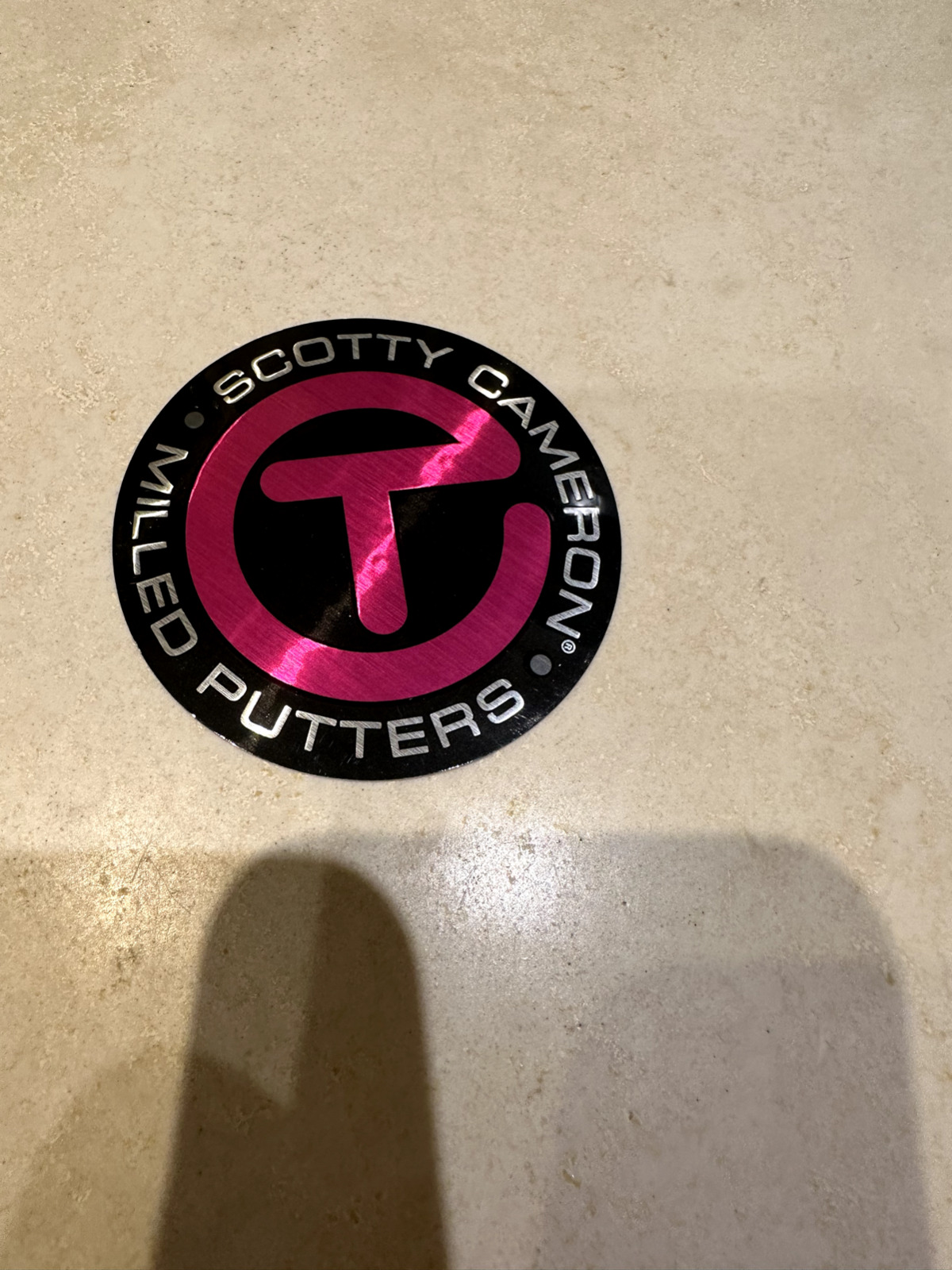 Scotty Cameron 2021 Gallery 3” Circle T • For Tour Use Only • Sticker Hot Pink