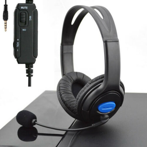 Stereo Wired Gaming Headsets Headphones With Mic For Ps4 Sony Playstation 4 / Pc