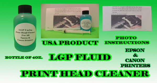Unblock Print Head Cleaner For Sublimation Ink: All  Epson & Canon Printers