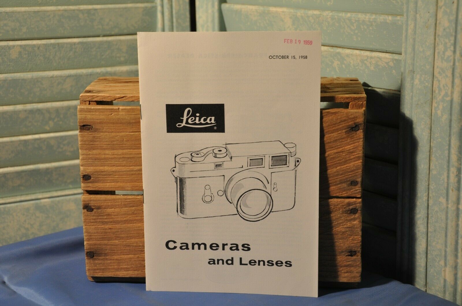 Vintage Collectible 1958 Leica Cameras And Lenses Information Catalog Dealer