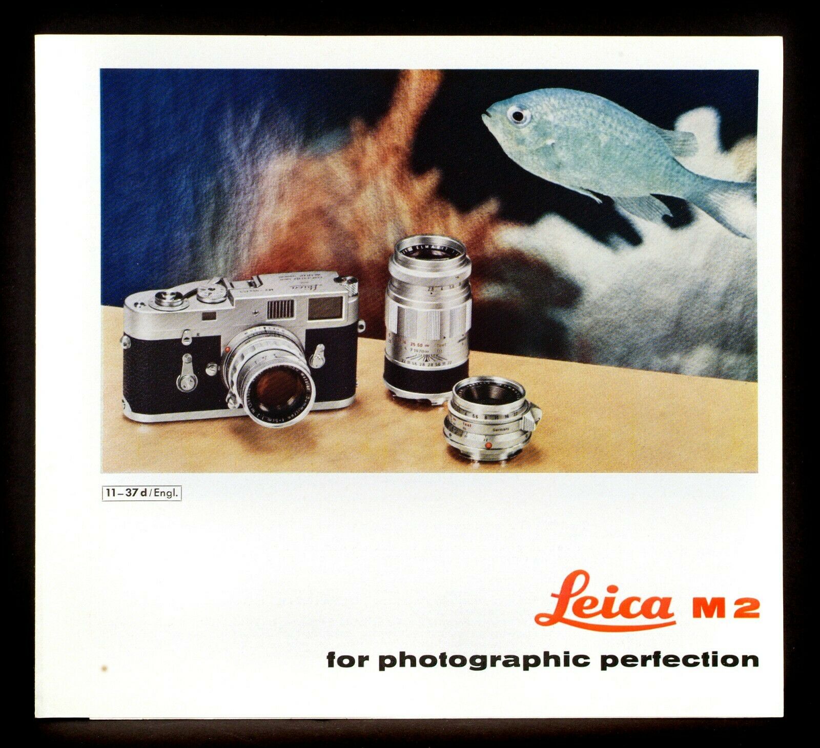Leica Vintage & Rare Original M-2 Catalog 1961 No Dealer Imprint.last One!
