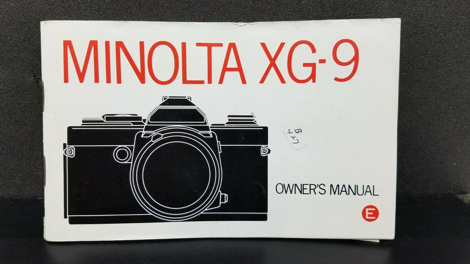 Original Minolta Xg-9 Camera Owner's Operating Manual Instructions Guidebook