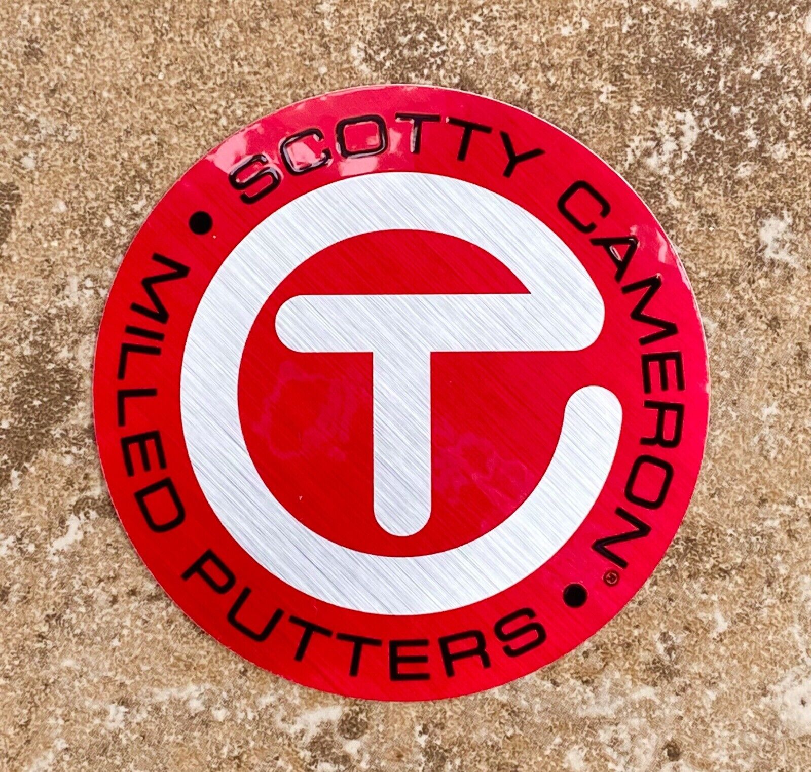 Scotty Cameron 🔥 Gallery 3” Circle T Tour Sticker For Tour Use Only “silver/red
